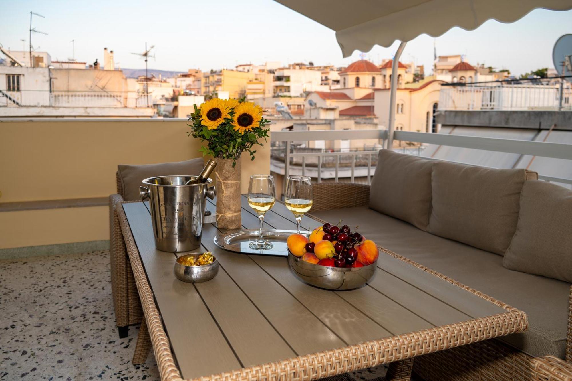 Acropolis Terrace View Apartment Athene Buitenkant foto