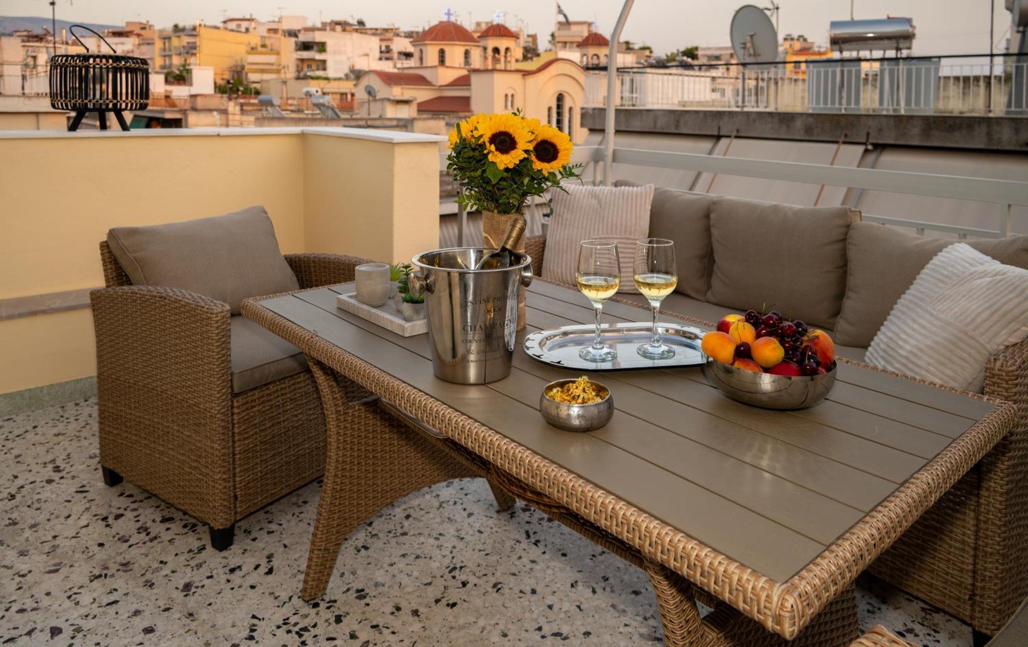 Acropolis Terrace View Apartment Athene Buitenkant foto