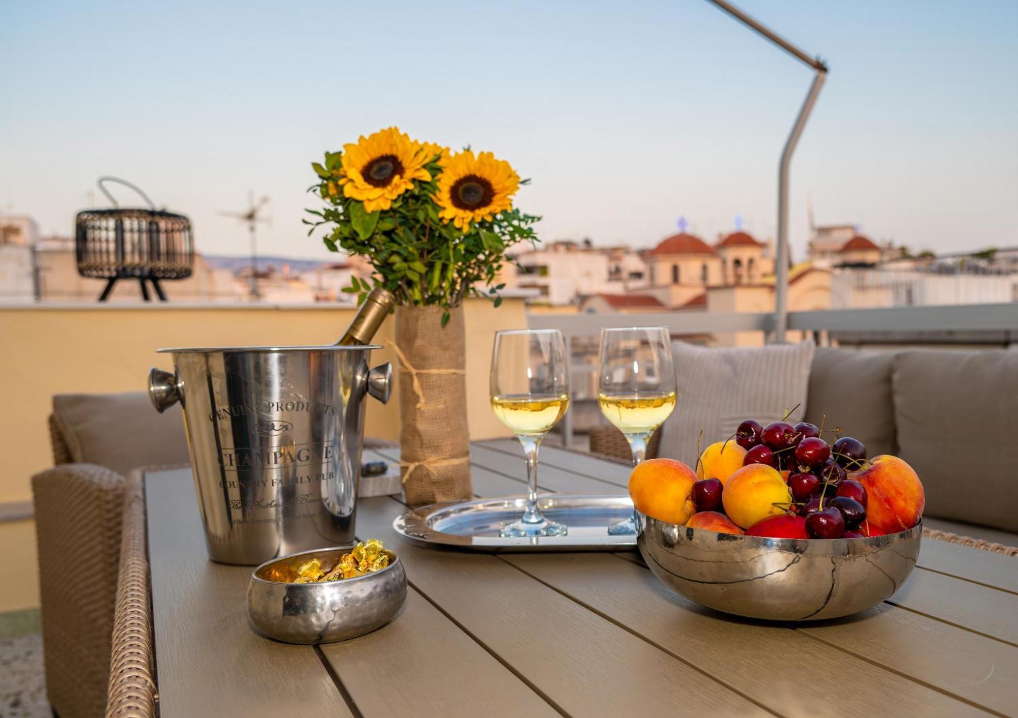 Acropolis Terrace View Apartment Athene Buitenkant foto
